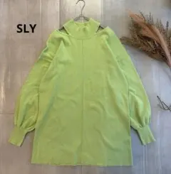 SLY／ニット／ミニワンピ／チュニック／可愛い／着回し／S〜Mサイズ／a1876