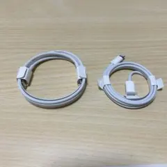 Apple 純正 Lightning タイプC 充電ケーブル 2点セット