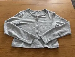 極美品　DAZYグレー ショートカーディガン 長袖　フリーサイズ