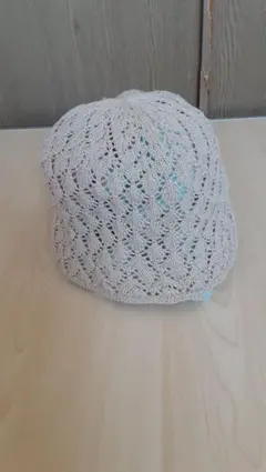 studio CLIP　透かし編みサーモハット ベージュ　FREEサイズ