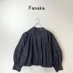 Fanaka リバーレース　ボリュームスリーブ　ブラウス　ピンタック