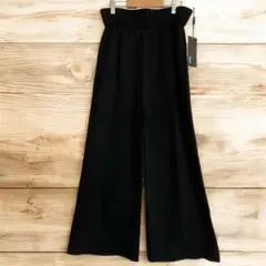 Rene ルネ 2024年 新品タグ付き ウールニットパンツ 黒 38 M