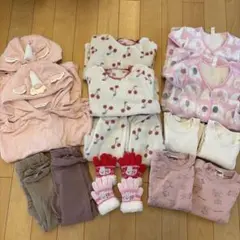 女の子　双子　100 110 サイズ　まとめ売り