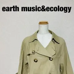 earth music&ecologyトレンチコート 薄手 ベージュ Mのサムネイル