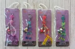 ミッキー＆ミニー　アジアンハート　ストラップ　全4種類　2002年　レトロ　レア