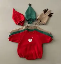 サンタクロース サンタ ロンパースと帽子セット