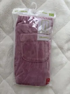 ユニクロ☆コーデュロイ レギンス ピンク☆100cm