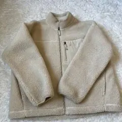 GUホワイトベージュ　ボアジャケットL