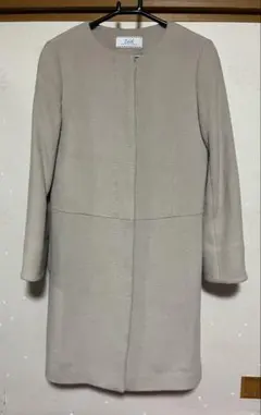 カシミヤ100% コート　元町ゼラール　7号　Sサイズ　グレージュ