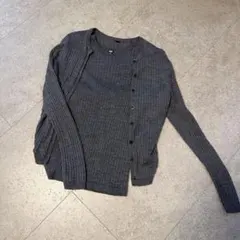 UNIQLO メリノリブクルーネックショートカーディガン