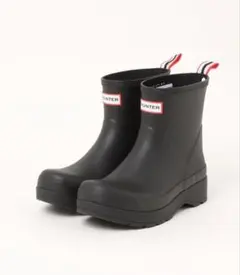 HUNTER ブラック ショートブーツ