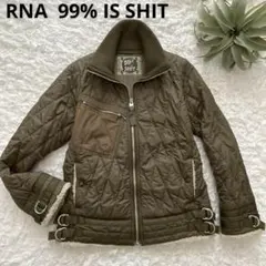 RNA 99% IS SHIT ミリタリー　キルティング ボア ジップブルゾン