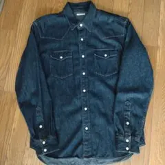 GU ダークデニム 長袖シャツ Mサイズ（男性サイズ）