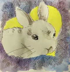うさぎ　12×12cm