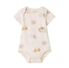 ジェラートピケ　gelato piqu BABYドーナツベア柄 ボディスーツ