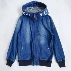 ロデオクラウンズ デニム フード ジャケット アウター M ロゴ入り
