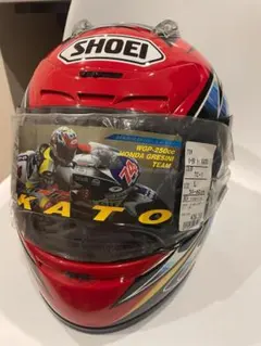 SHOEI X8R 加藤大治郎赤大目玉 01 年新品 L 純正箱一式 絶版のサムネイル