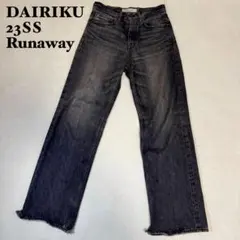 DAIRIKU ストレート デニムパンツ ブラック 23SS Runaway - メルカリ