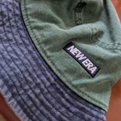 NEW ERA バケットハット S/M グリーン/ネイビー