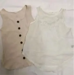 GU  ノースリーブ  Sサイズ２枚セット