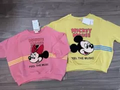Disney トレーナー ミッキー ミニー 2枚セットのサムネイル