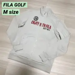 FILA GOLF フィラ メンズ 秋冬ブルゾンジャケット Mサイズ グレー