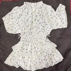 スナイデルガール　セットアップ　シフォンブラウス　キュロット　花柄