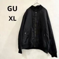 【ジーユー】ブルゾン　アウター　ブラック　XLサイズ