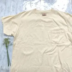 USA製 グッドウェア ポケットTシャツ L 黄色 Goodwear 古着のサムネイル