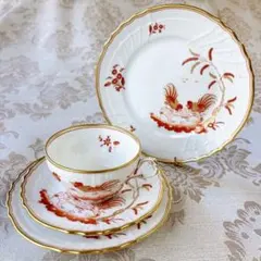 アンティークジノリ1735 レッドコッククレセント Richard Ginori（リチャードジノリ） 並行輸入品 ジノリ1735 レッド