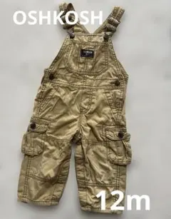OshKosh ベージュオーバーオール 12M