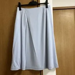 SCAPA ライトブルー フレアスカート ひざ丈　サイズ40のサムネイル