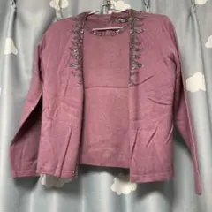 ビジュー付アンサンブルニットセット　vice versa