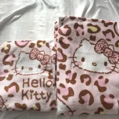 しまむら　ハローキティ　ハッピーバッグ　フェイスタオル　バスタオル　2点セット