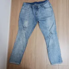 ダメージジーンズ　73センチ　ライトブルー