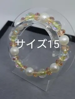 No64　デザインブレスレット　数珠(天然石不使用)