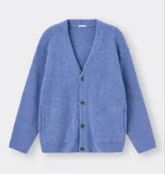 GU ジーユー　メンズ　ブラッシュドヤーンカーディガン　M