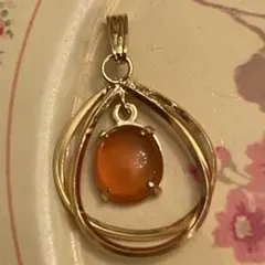 ヴィンテージ　本鼈甲　金色　ゴールド　ペンダント　トップ　ネックレス　ヘッド