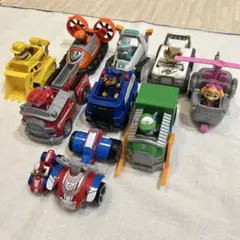 パウ・パトロール 車両とフィギュア　9個セット　まとめ売り