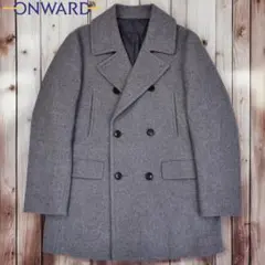 11M445◯ ONWARD ウール100 ピーコート ダブル コート アウターのサムネイル