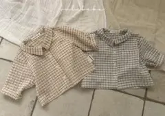 【新品】valubebe チェックシャツ