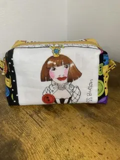 ロラライハリス Sewing生地使用ふわっと可愛いポーチ（大きめ） - メルカリ