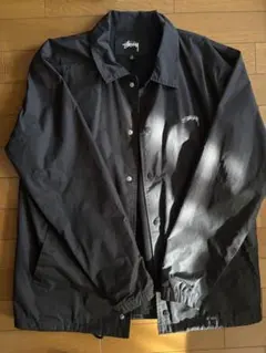 Stussy ブラック ナイロンジャケット