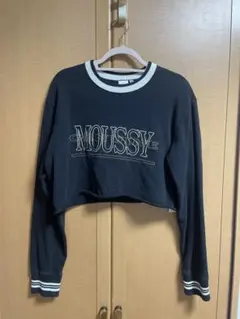 MOUSSY クロップド丈 スウェット トレーナー マウジー