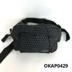 PORTER ポーター ドット柄 ボディバッグ ウエストバッグ ブラック