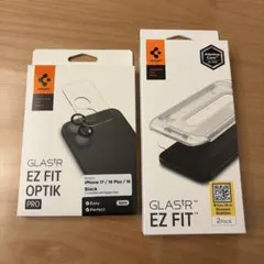 spigen 画面ガラスフィルム、カメラガラスフィルムセット