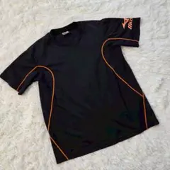 【MIZUNO（ミズノ）】M 黒系 半袖 Tシャツ ロゴ入り メンズ