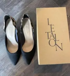 ルタロン　サイドカットパンプス　レオパード