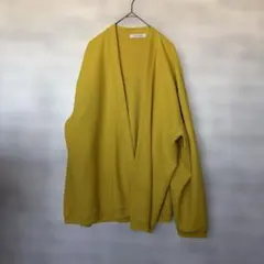 JOURNAL STANDARD イエローボタンレスカーディガン M ゆったりのサムネイル