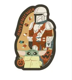 グローグー ハロウィン スターウォーズ マンダロリアン ミニステッカー